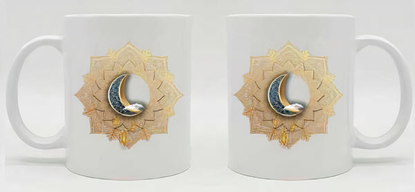 Blue Crescent Moon 11oz. Mug